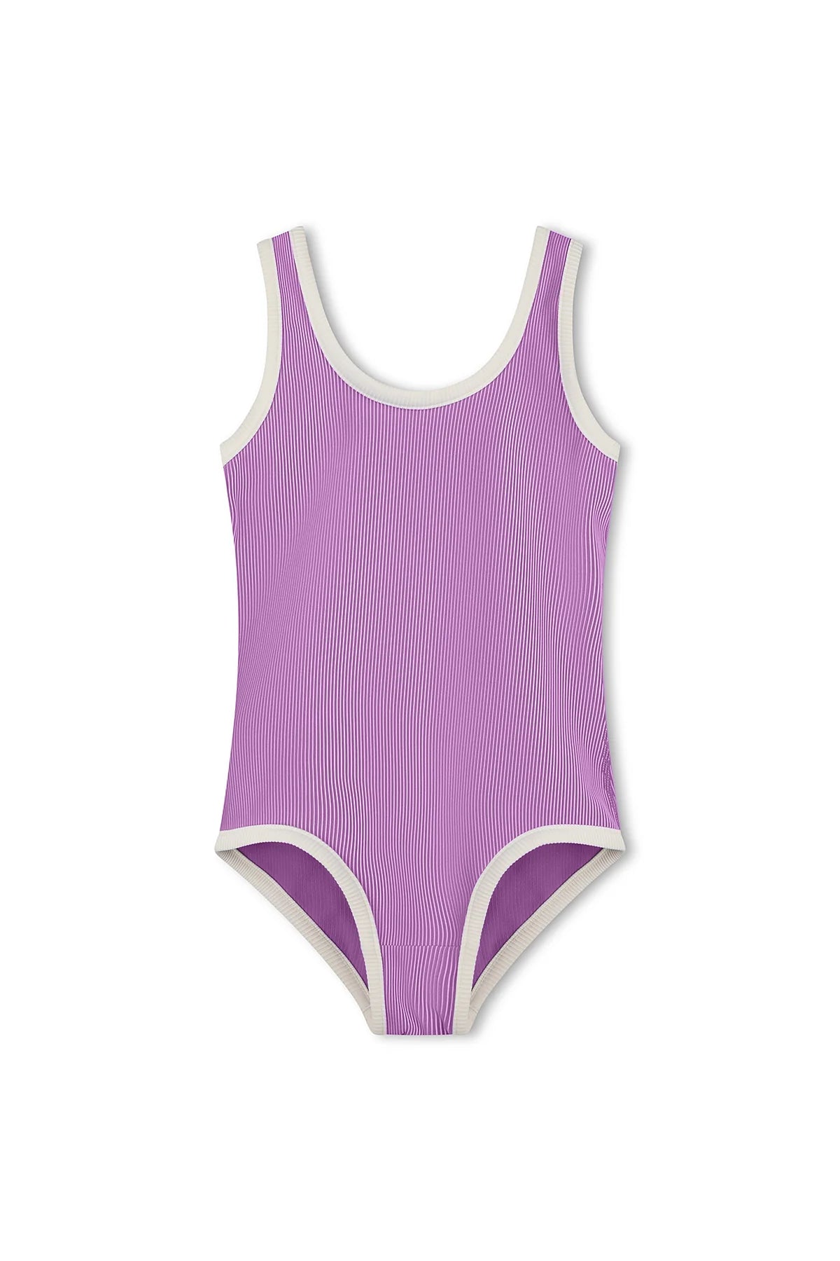 Mini Stripe Scoop One Piece - Lilac