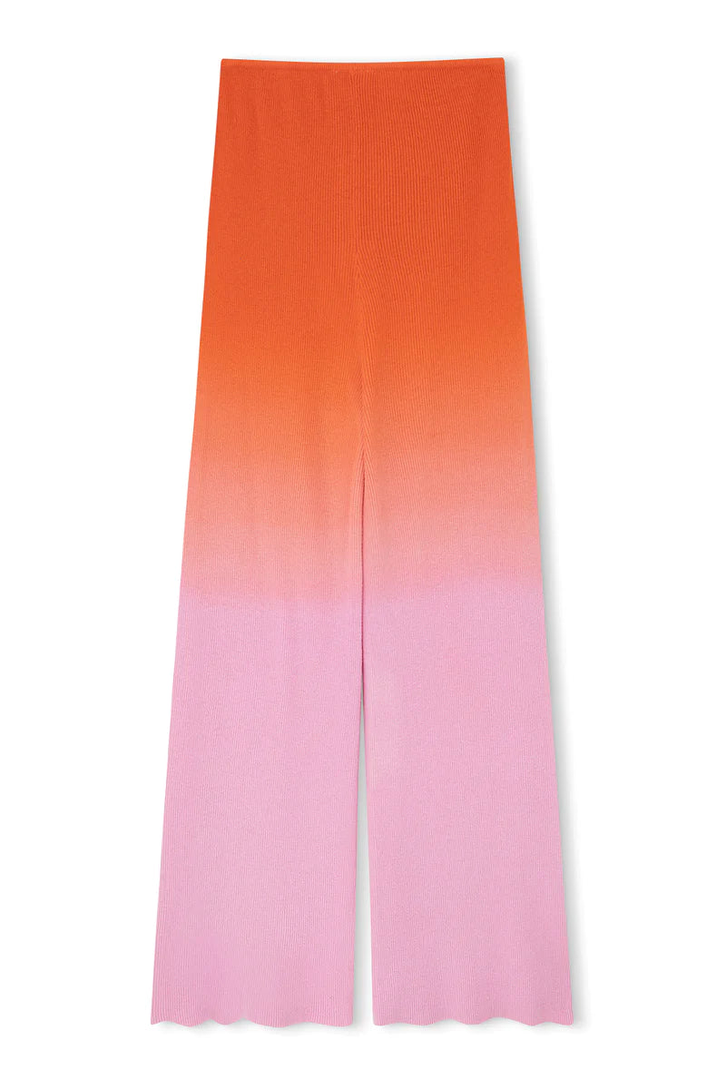 PINK OMBRE MERINO BLEND KNIT PANT