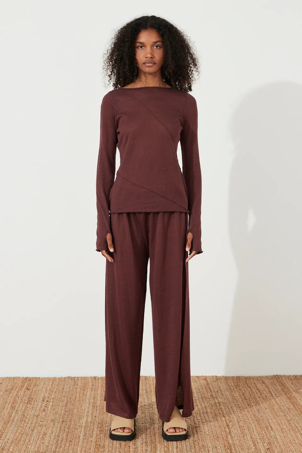 CURRANT RELAXED KNIT PANT