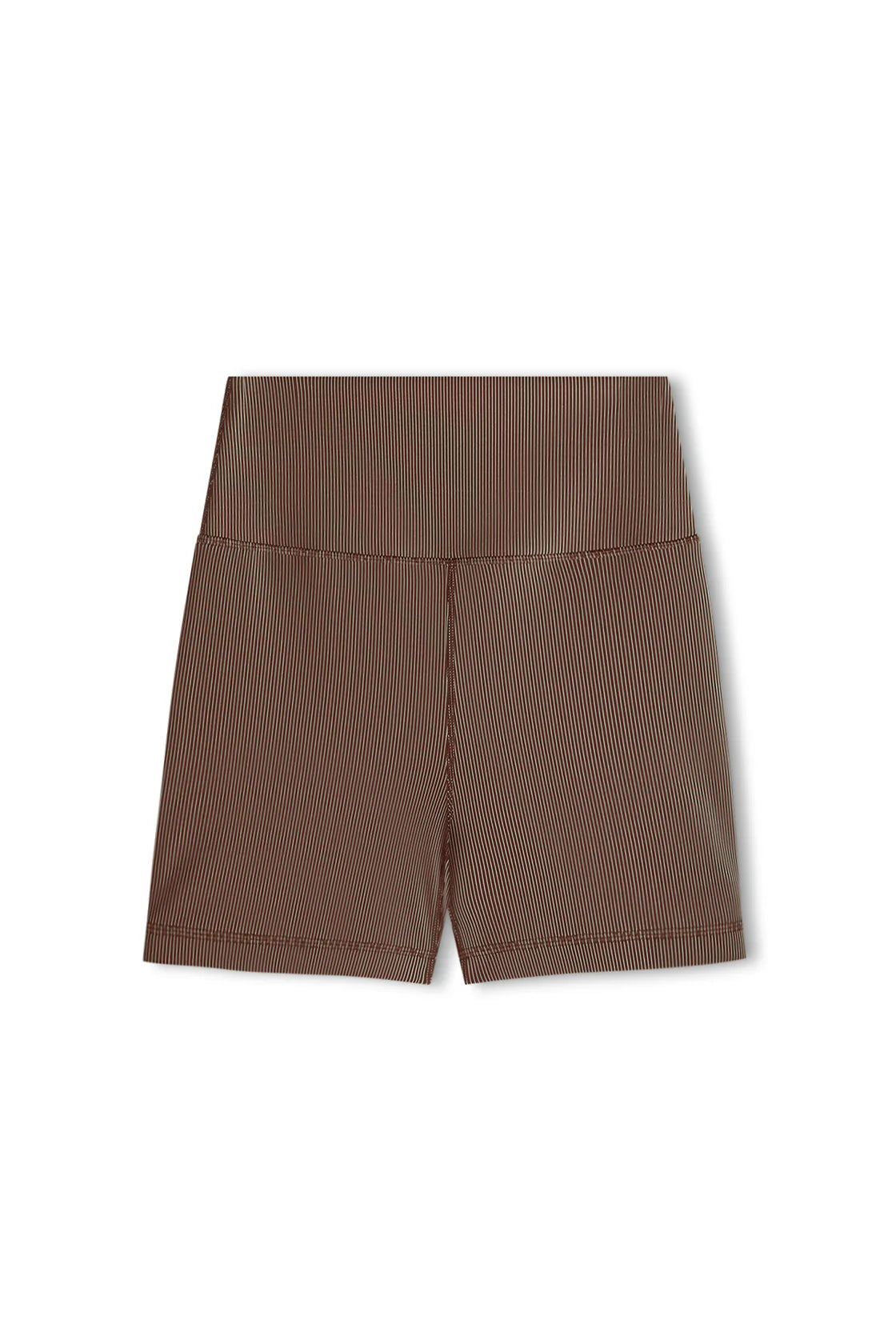 STRIPE RIB SHORT - CHOCOLATE