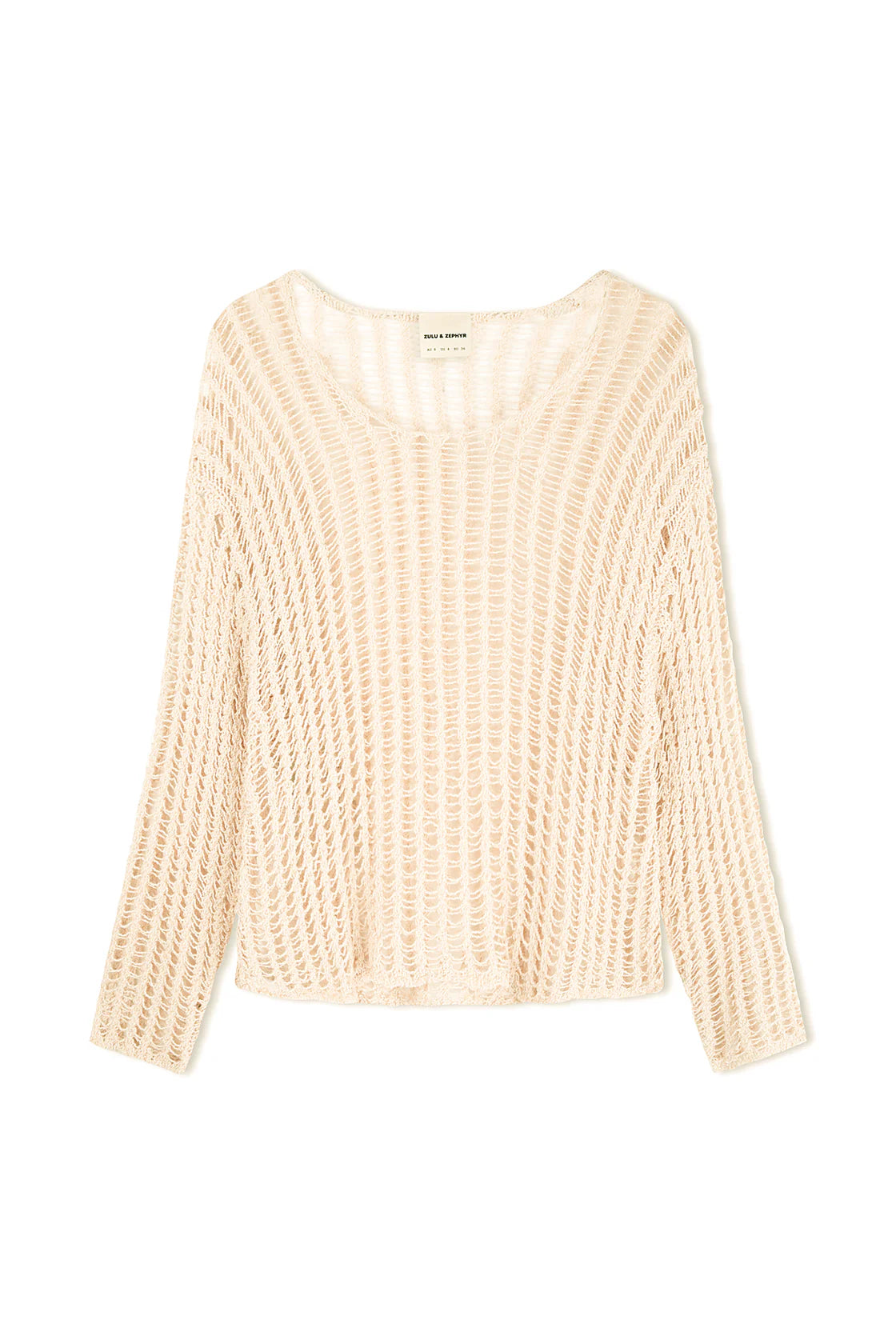 Natural Lattice Knit Jumper