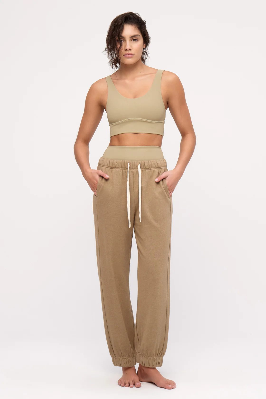 Cuffed Sport Sweatpant - Olive