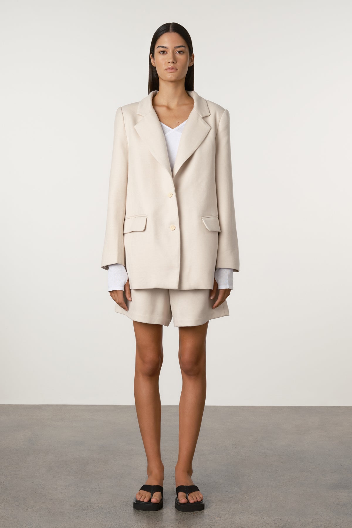 Husk Relaxed Tailored Twill Blazer