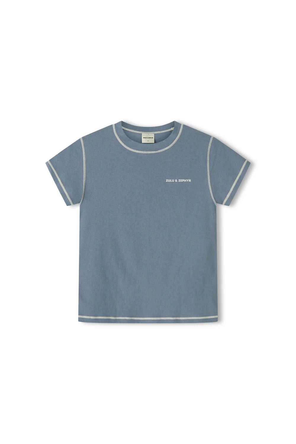 Contrast T-Shirt - Denim Blue