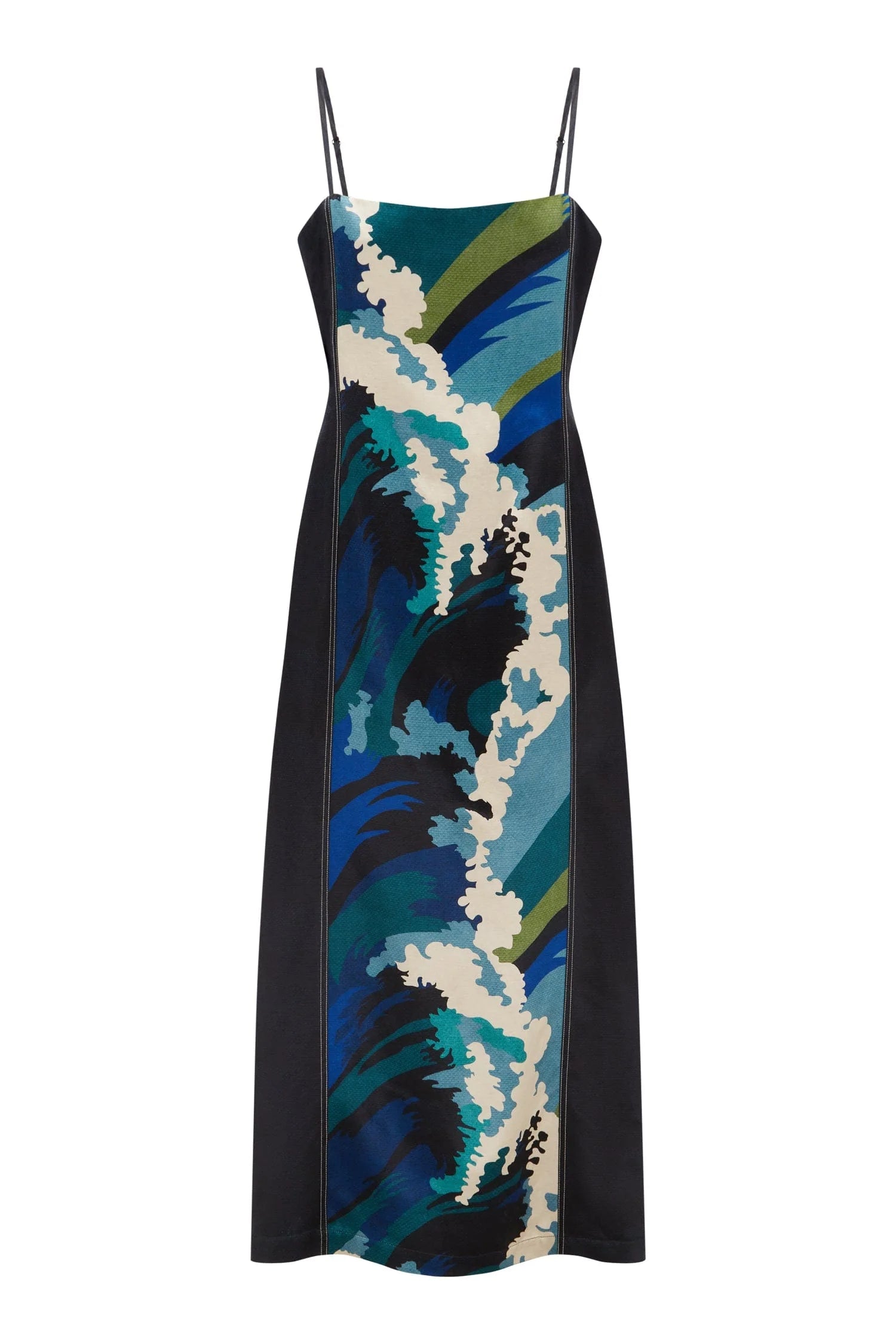 WAVE MIDI DRESS