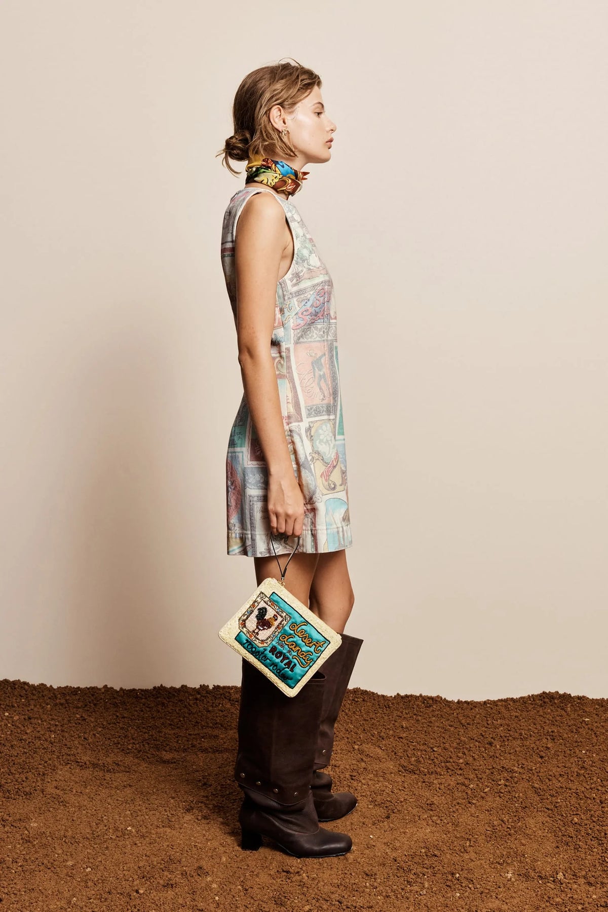 andie denim mini dress