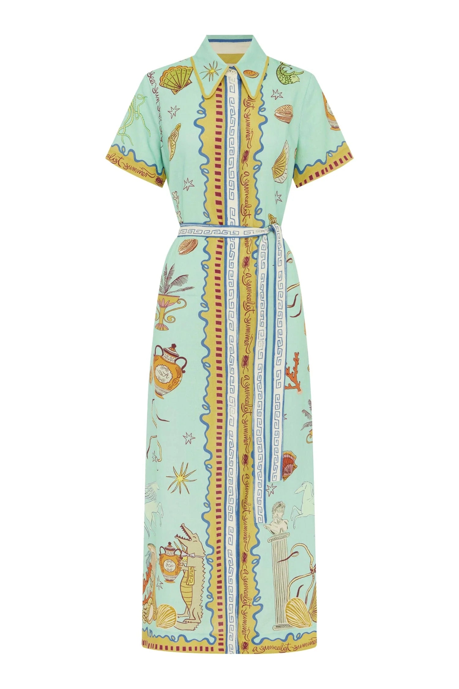 SURREALIST SUMMER SHIRTDRESS