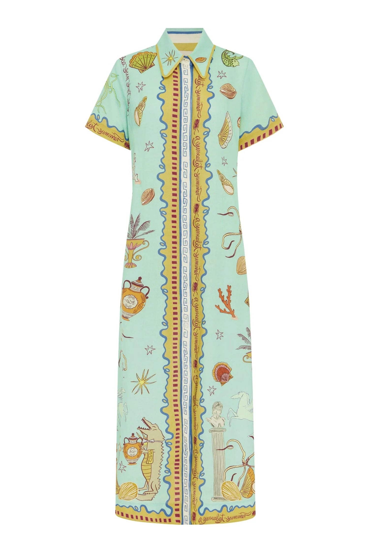 SURREALIST SUMMER SHIRTDRESS