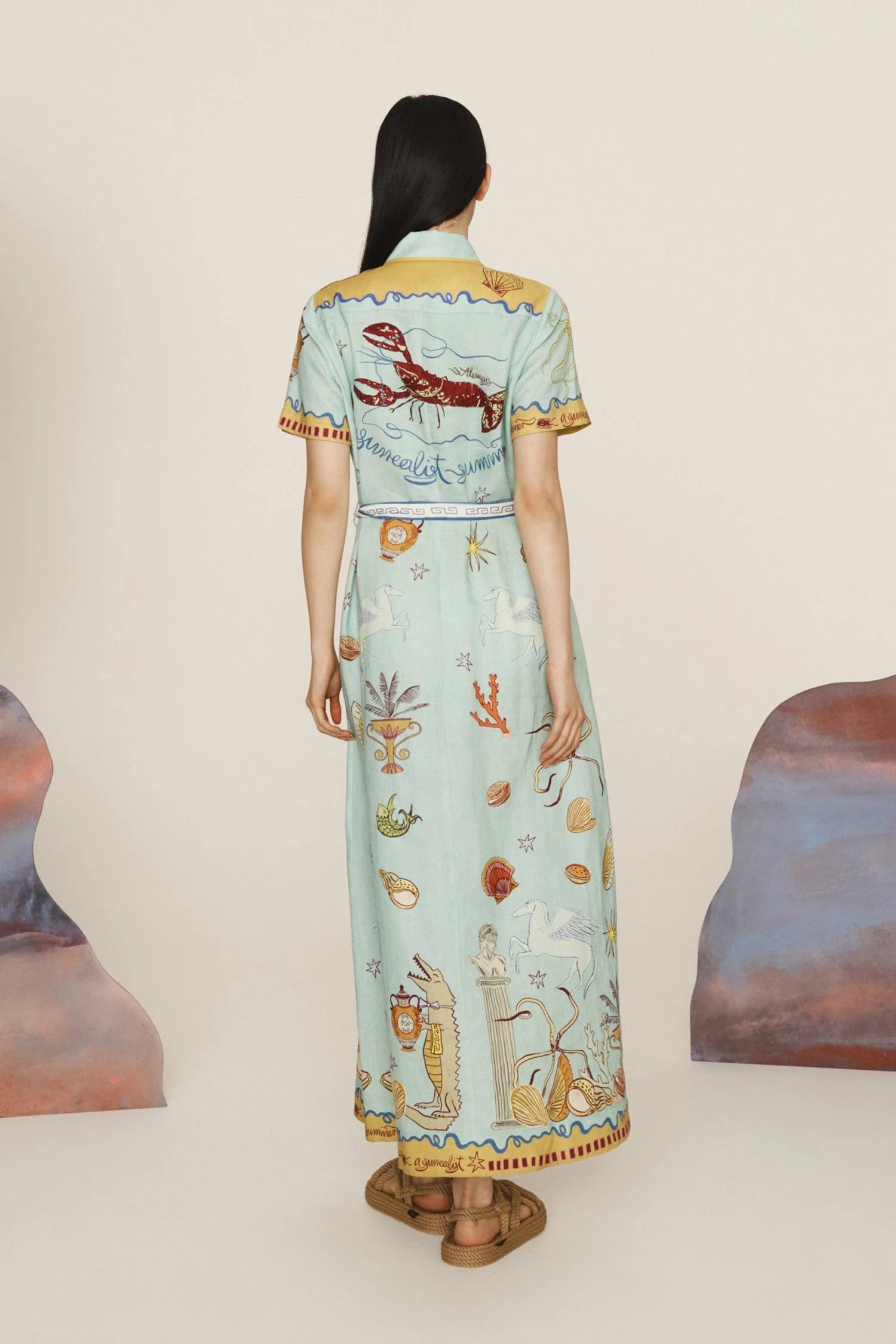 SURREALIST SUMMER SHIRTDRESS