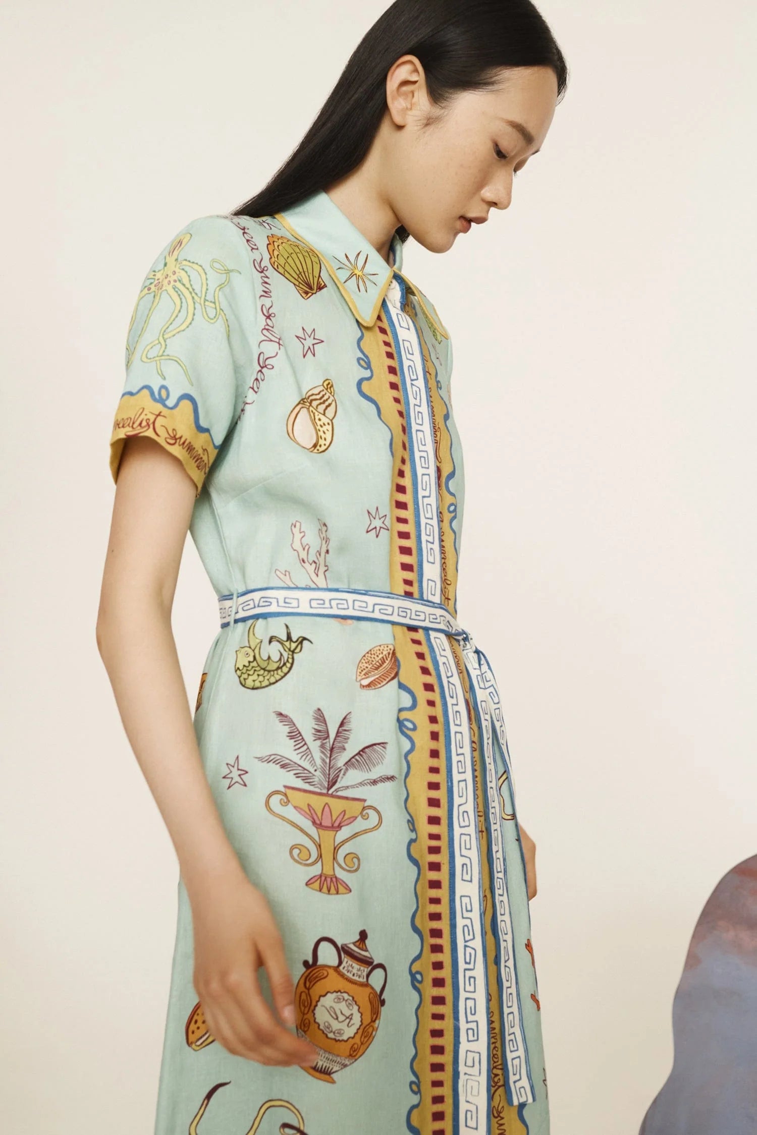 SURREALIST SUMMER SHIRTDRESS