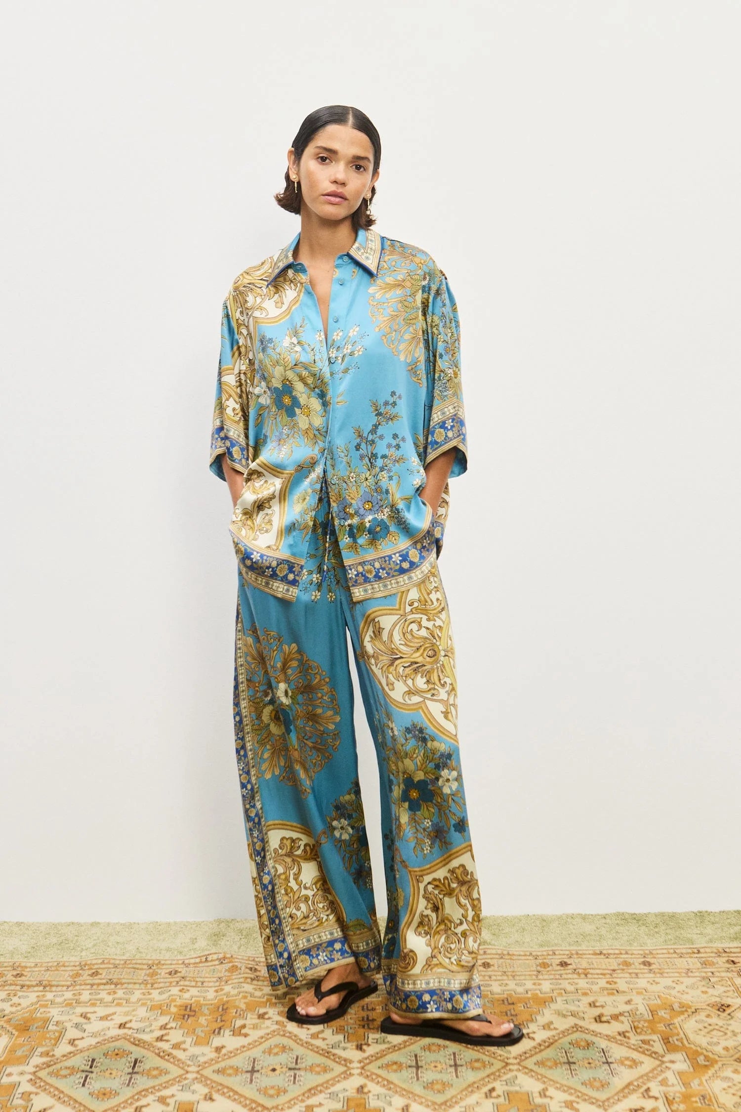 Cassie silk pant
