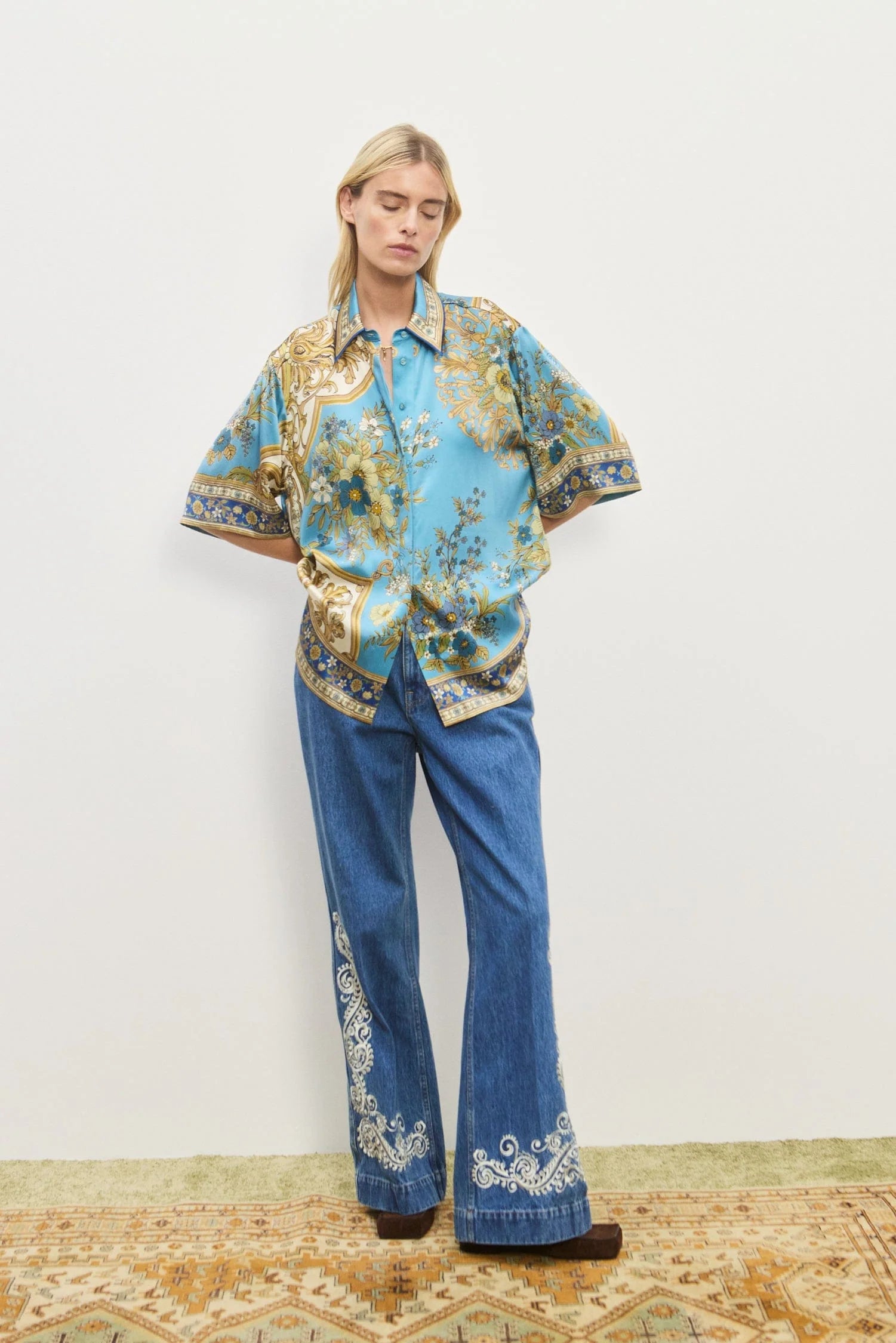 Cassie silk shirt