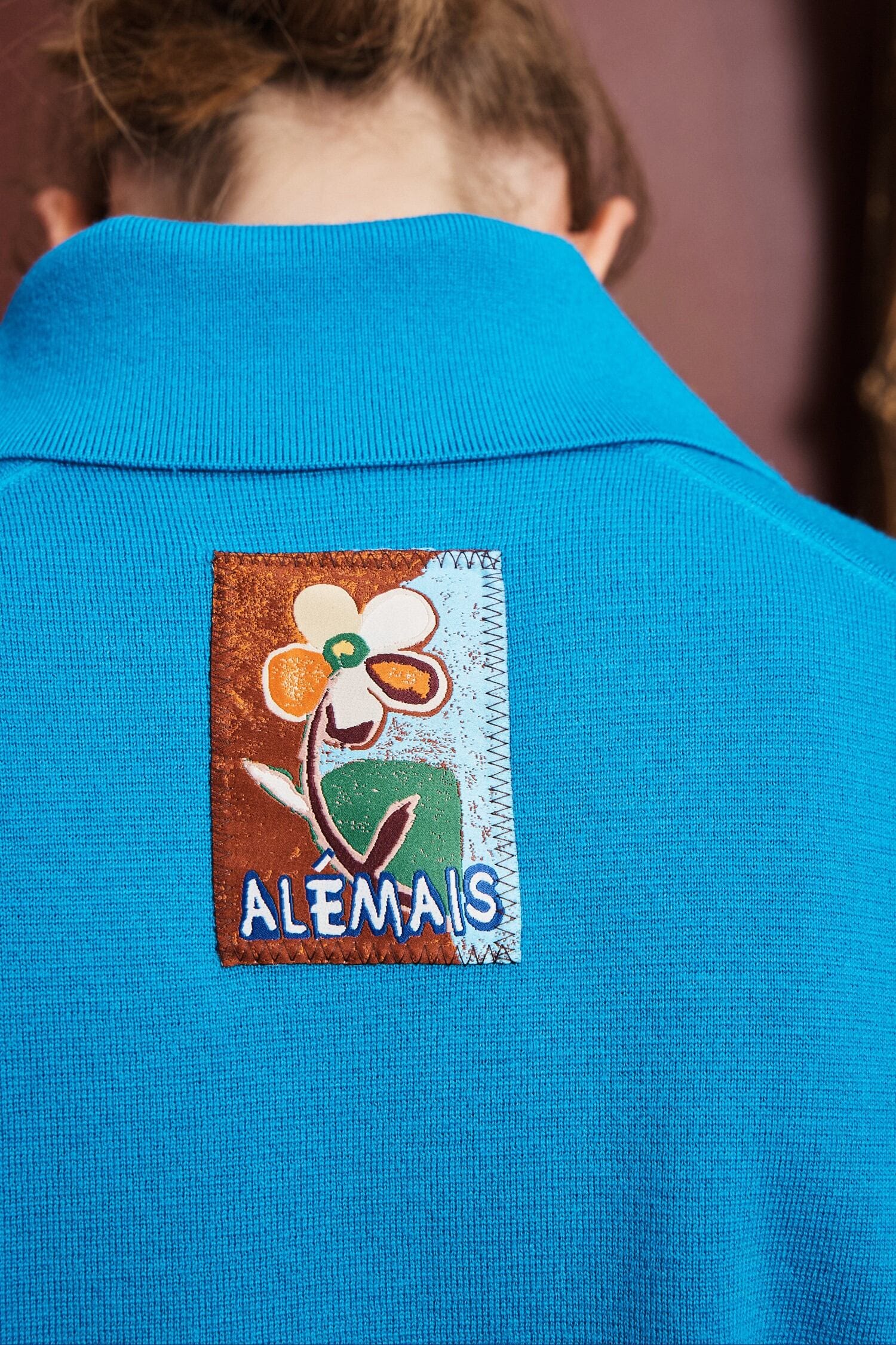 Claudia Azure Knit Polo