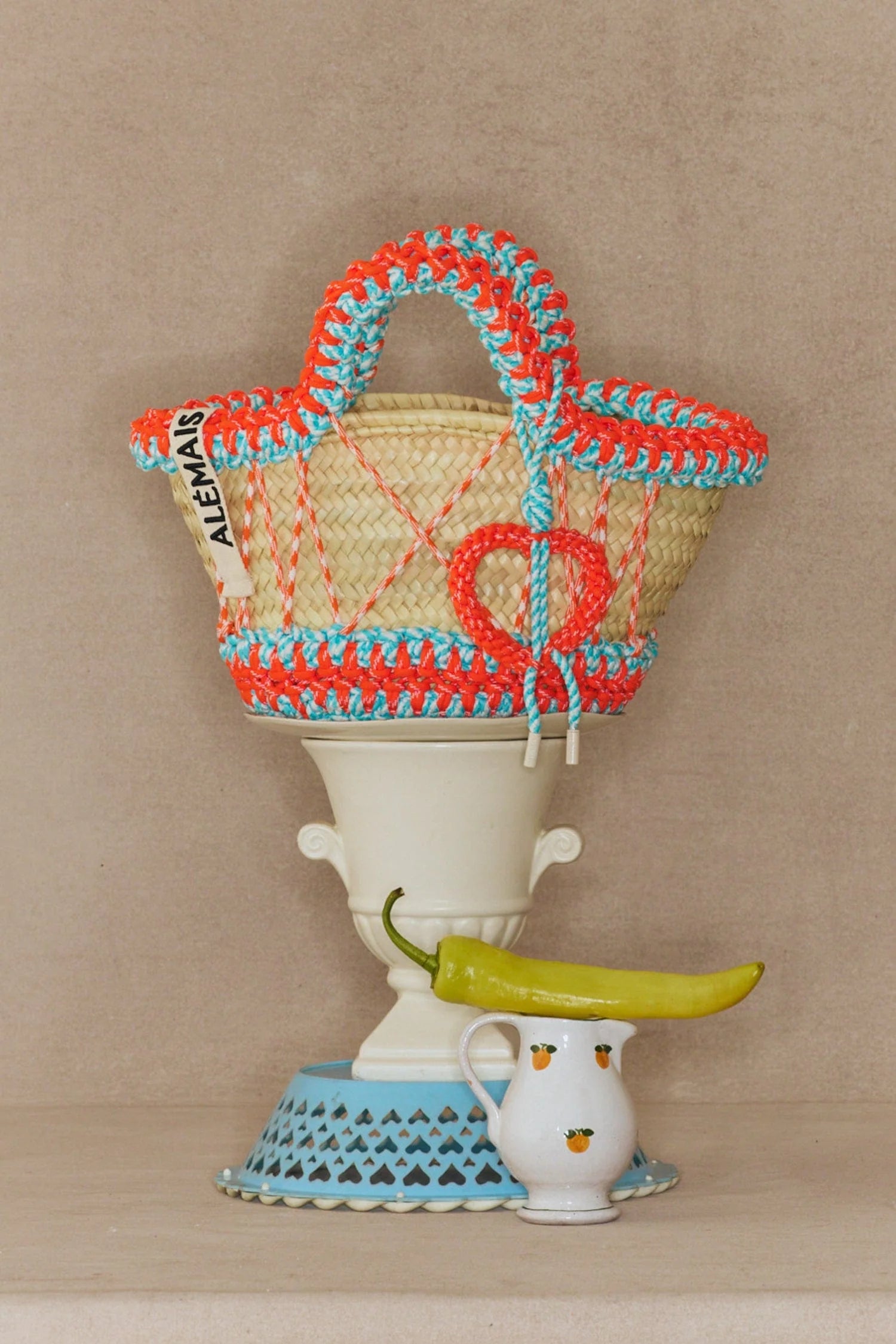 LUIS MACRAME CORD MINI BASKET