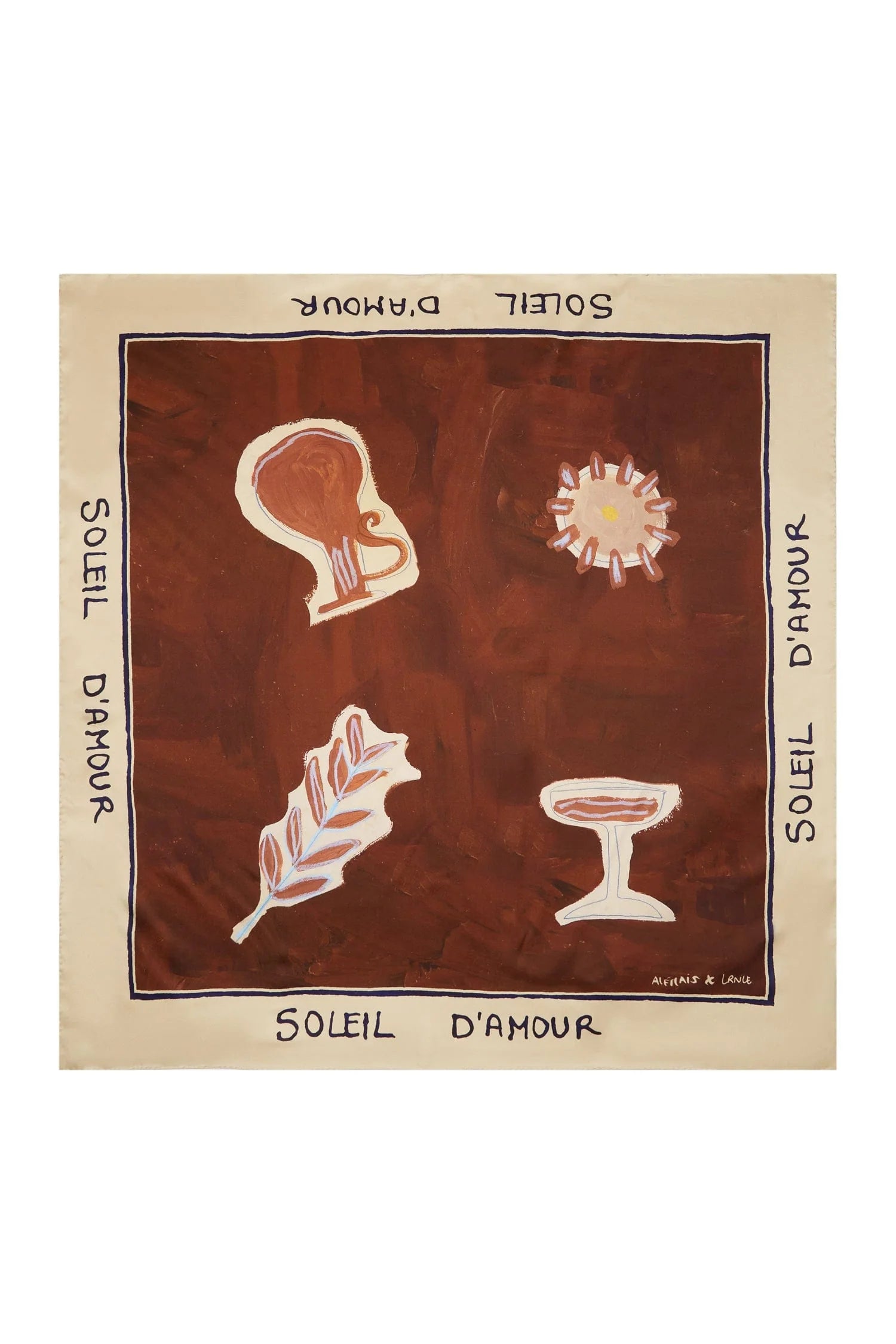 soleil d'amour silk scarf