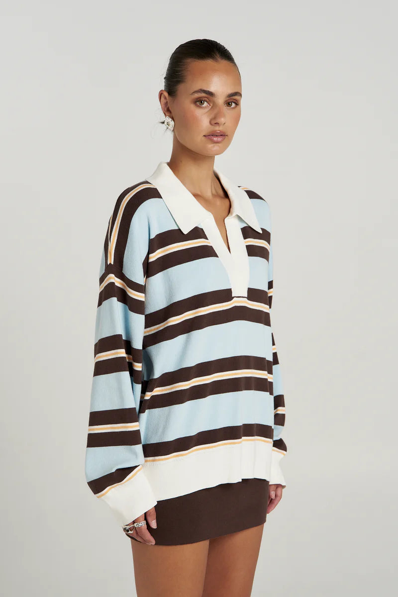 STRIPE LS POLO - APEROL STRIPE