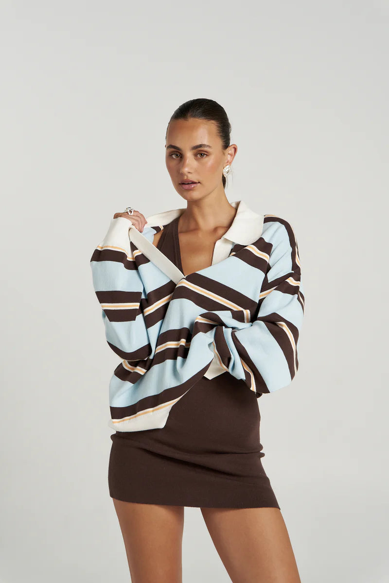 STRIPE LS POLO - APEROL STRIPE