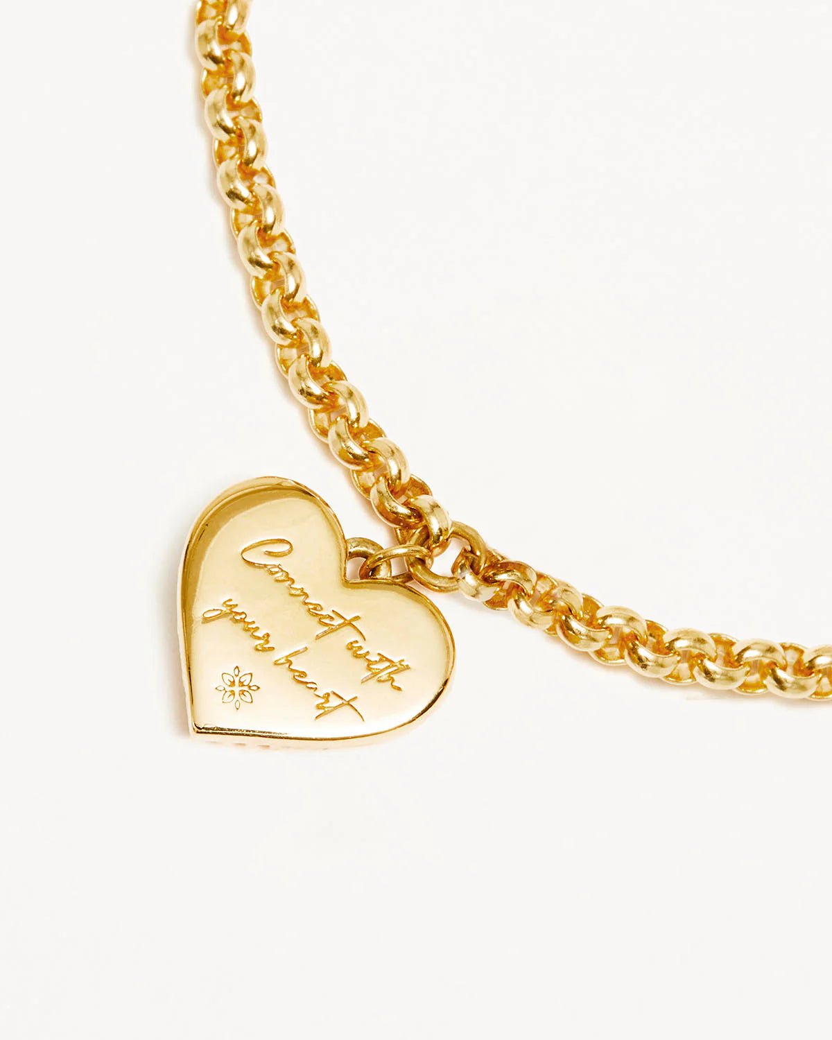 18k Gold Vermeil Connect With Your Heart Bracelet