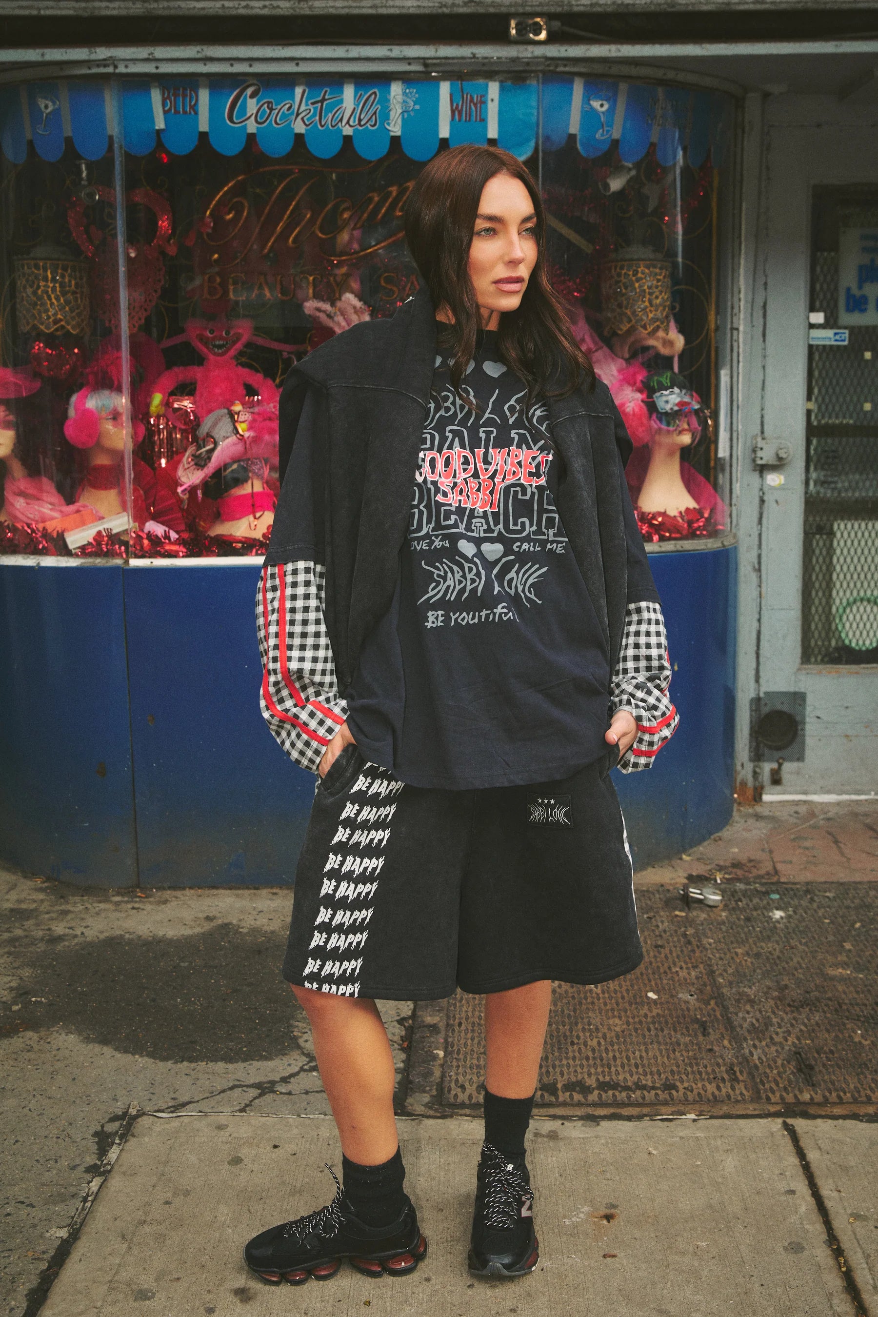 THE BE HAPPY GINGHAM SHORTS