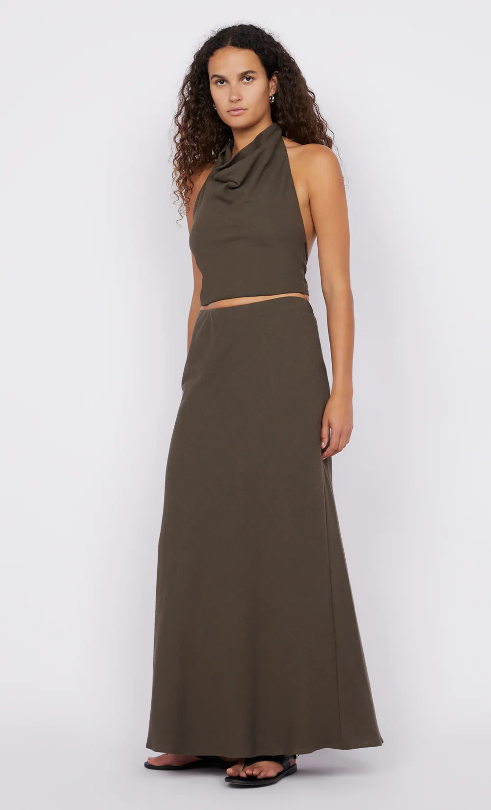 EVERLY MAXI SKIRT- TWIG