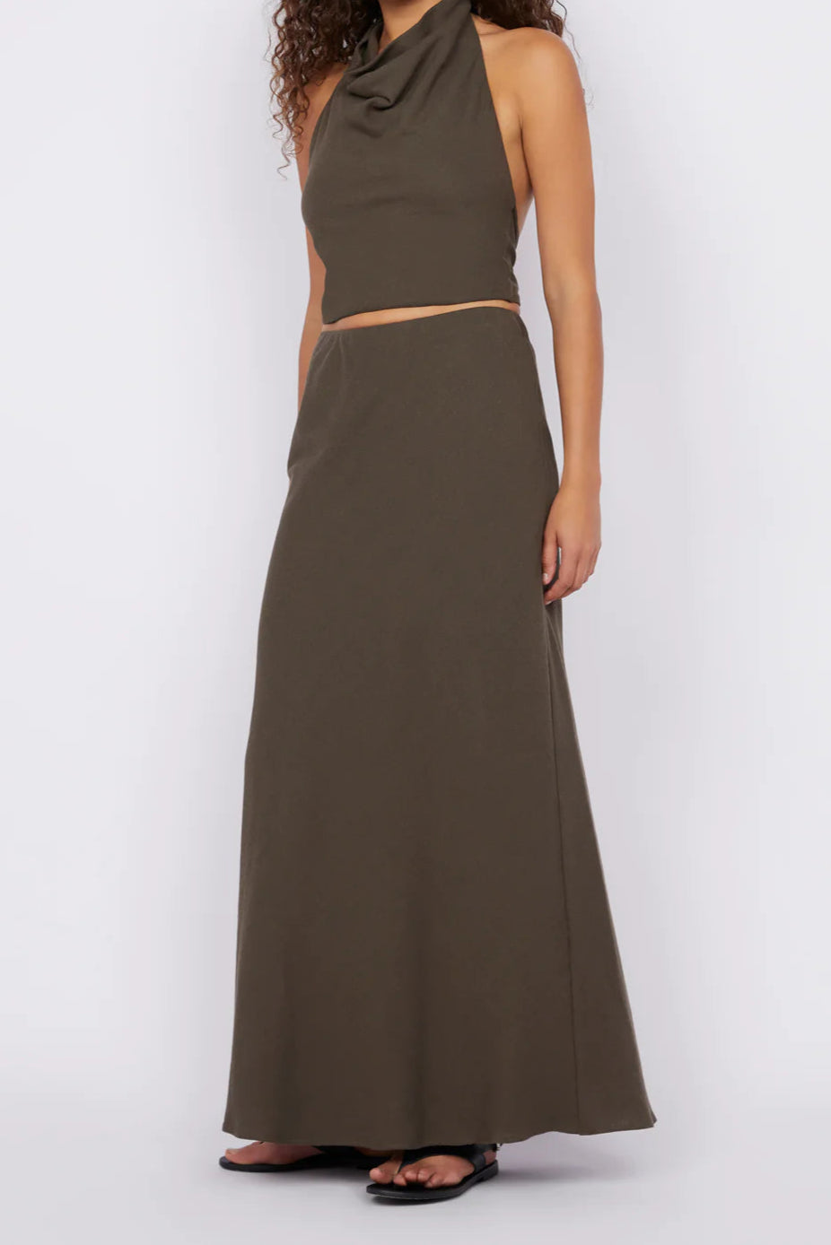 EVERLY MAXI SKIRT- TWIG