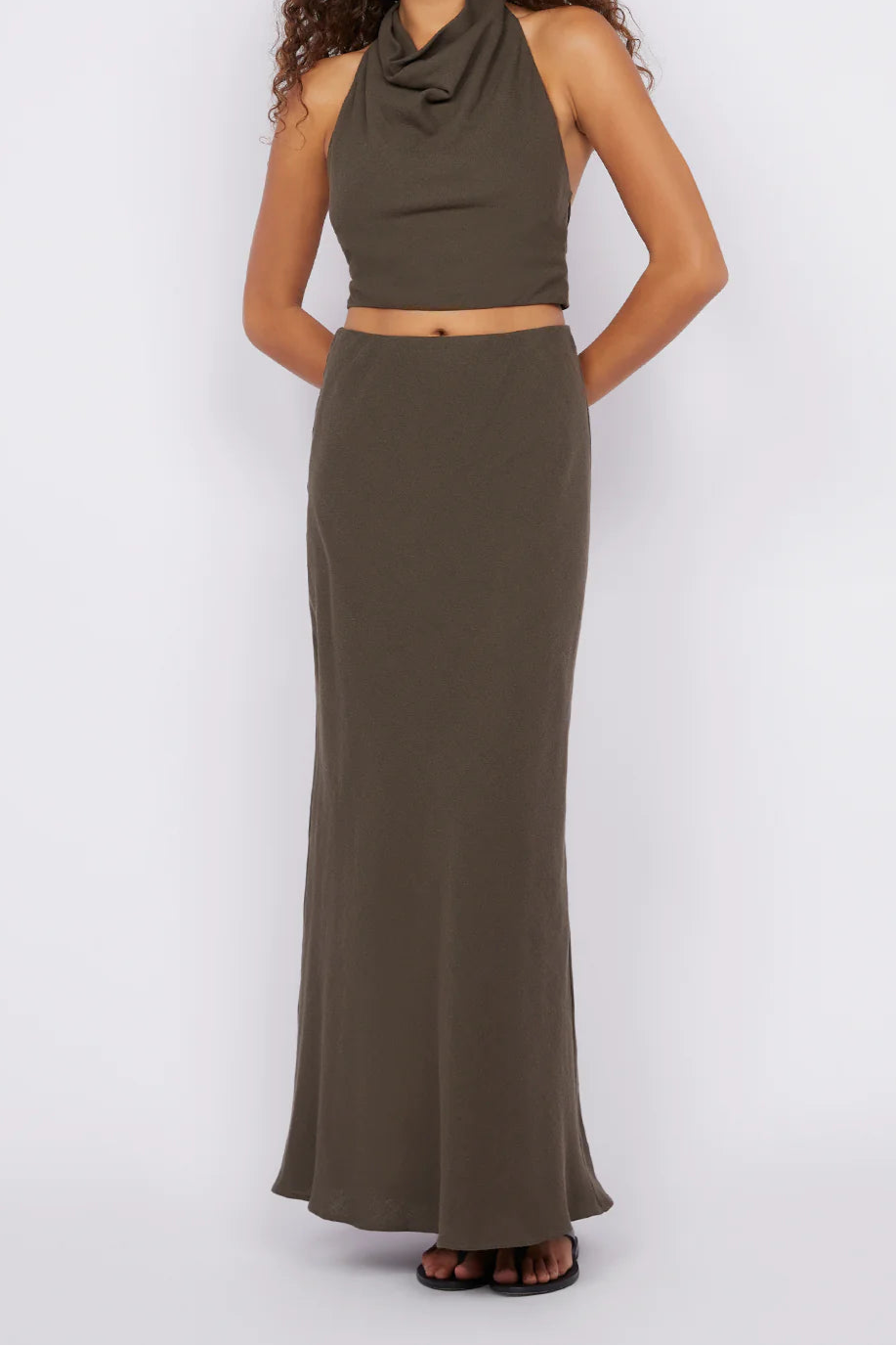 EVERLY MAXI SKIRT- TWIG