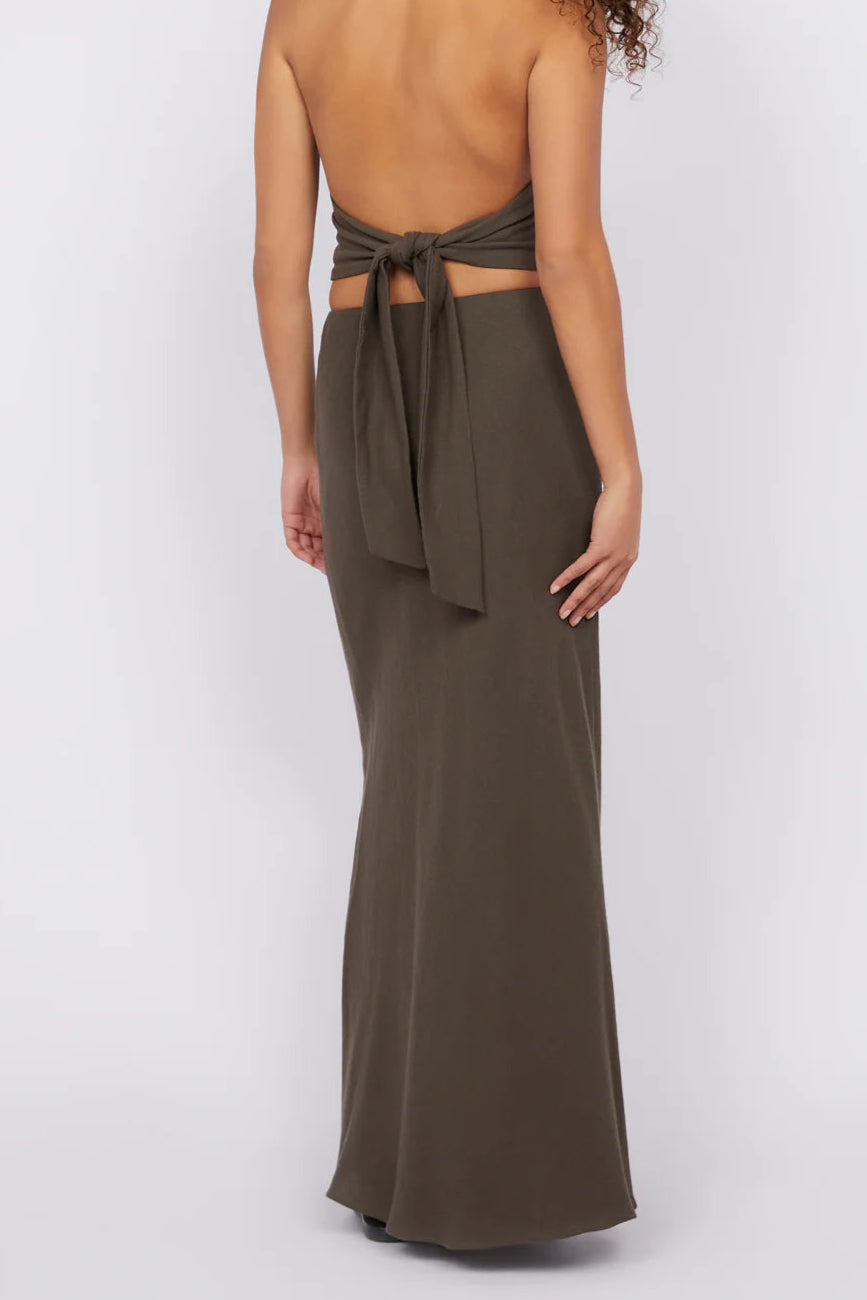EVERLY MAXI SKIRT- TWIG
