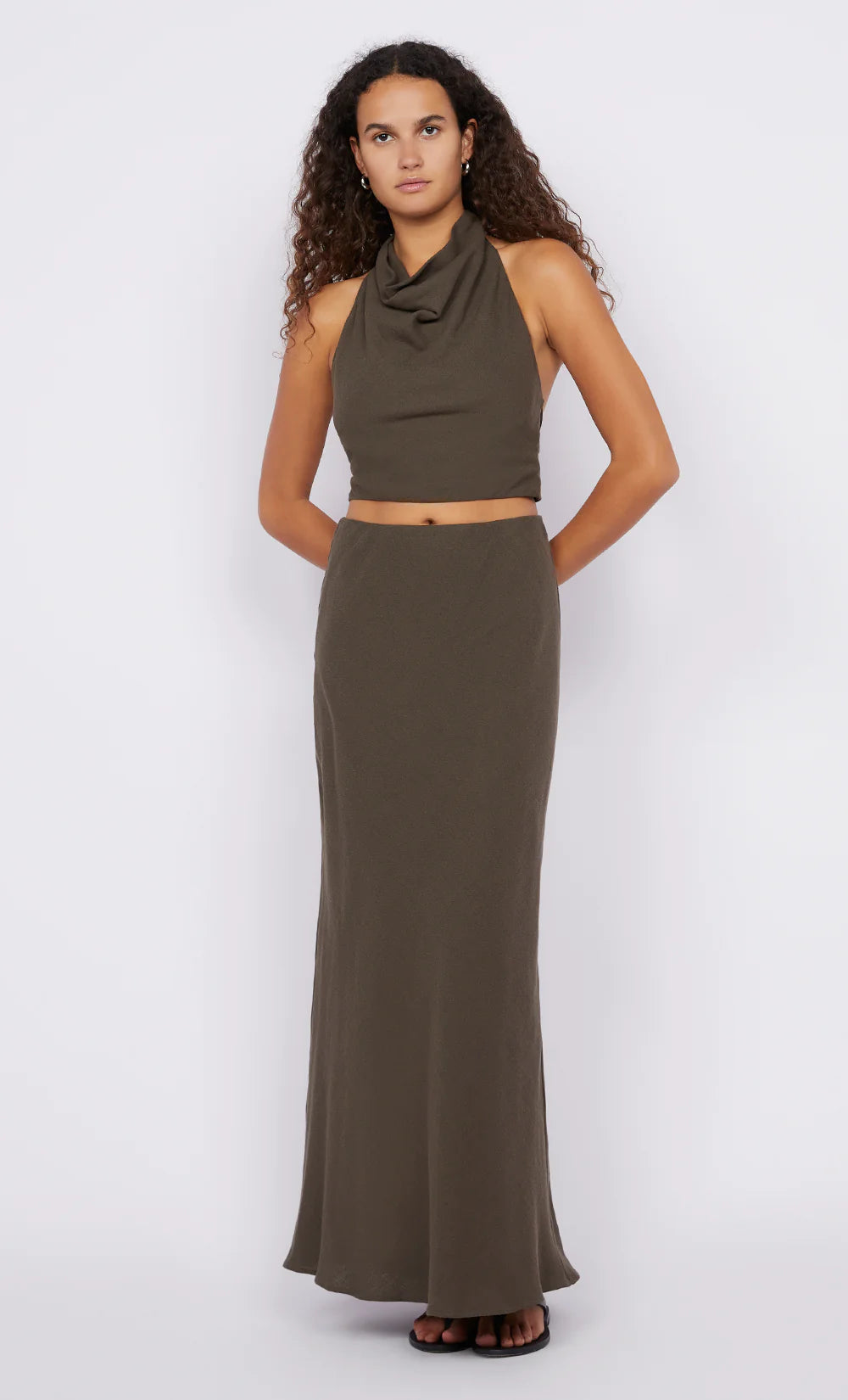 EVERLY MAXI SKIRT- TWIG