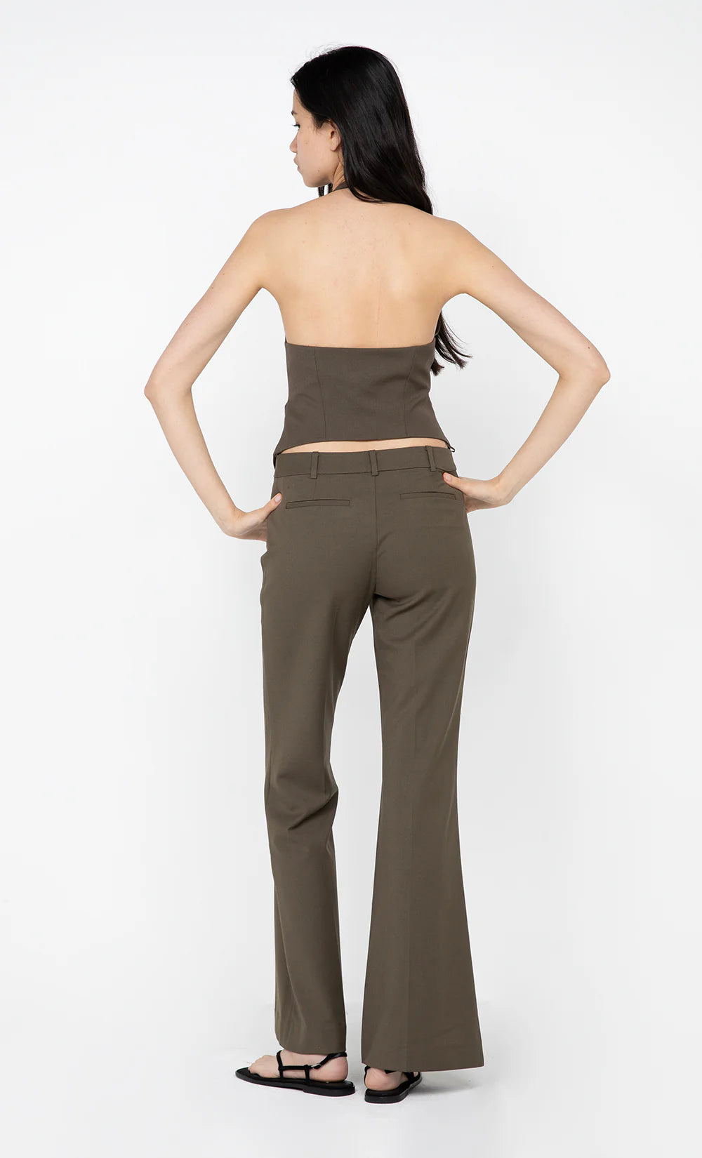 TERI BOOTLEG PANT - OLIVE