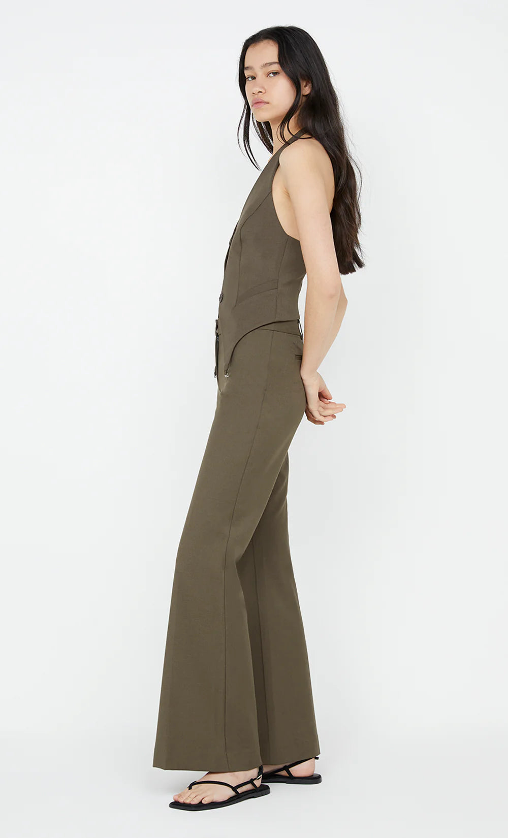 TERI BOOTLEG PANT - OLIVE