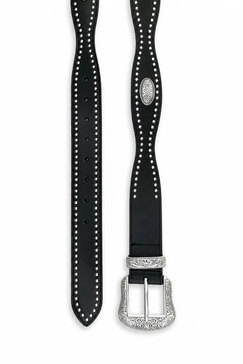 Studded Western Belt – Black