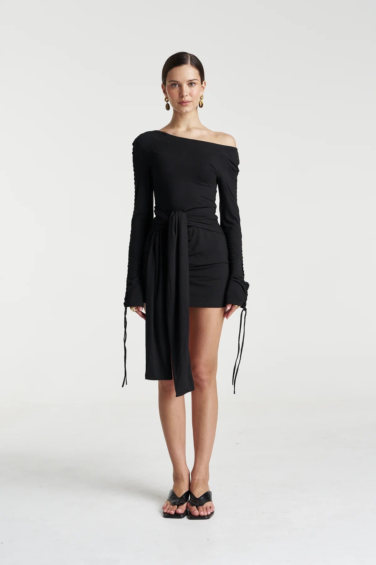 EVE TIE DRESS - BLACK
