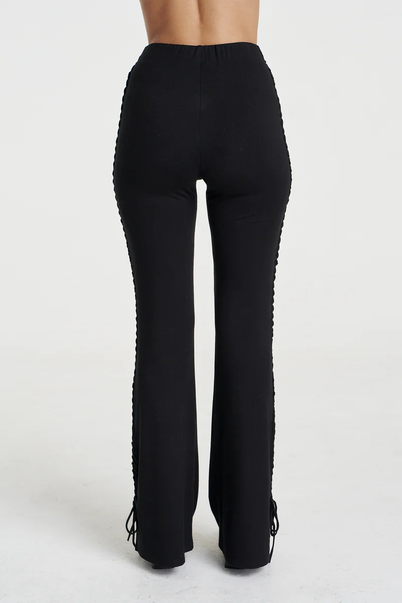EVE TIE PANT - BLACK