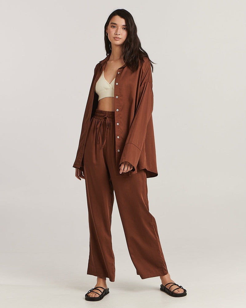 HEIDI SHIRT - CHOCOLATE