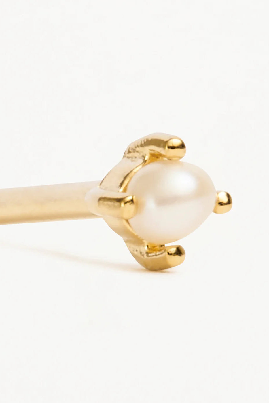 Moonlight Pearl Stud Earrings - 18k Gold Vermeil