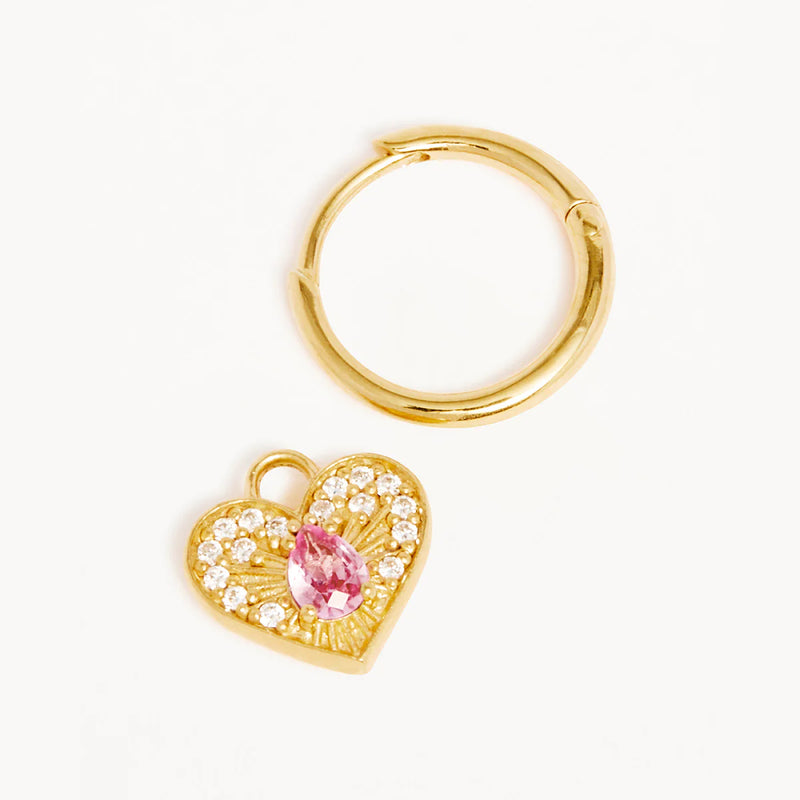 CONNECT WITH YOUR HEART HOOPS 18k GOLD VERMEIL