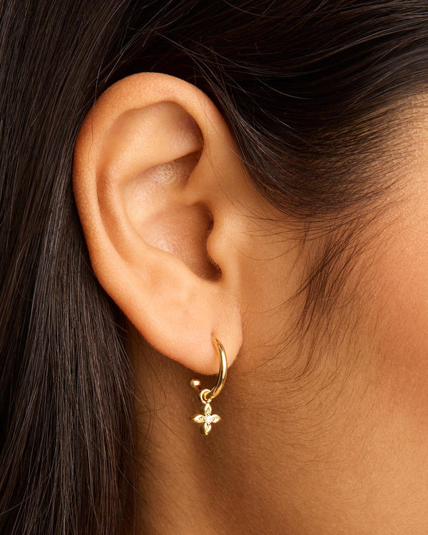 LIVE IN LIGHT HOOP EARRINGS - 18K VERMEIL GOLD