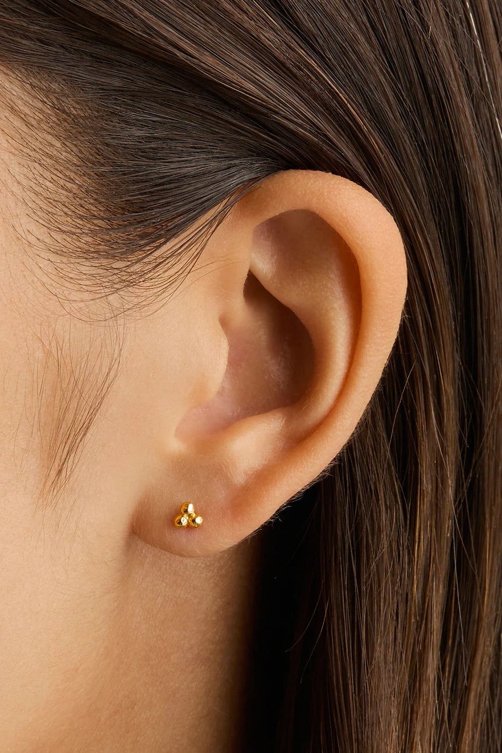 KARMA STUD EARRINGS - 18KT VERMEIL GOLD