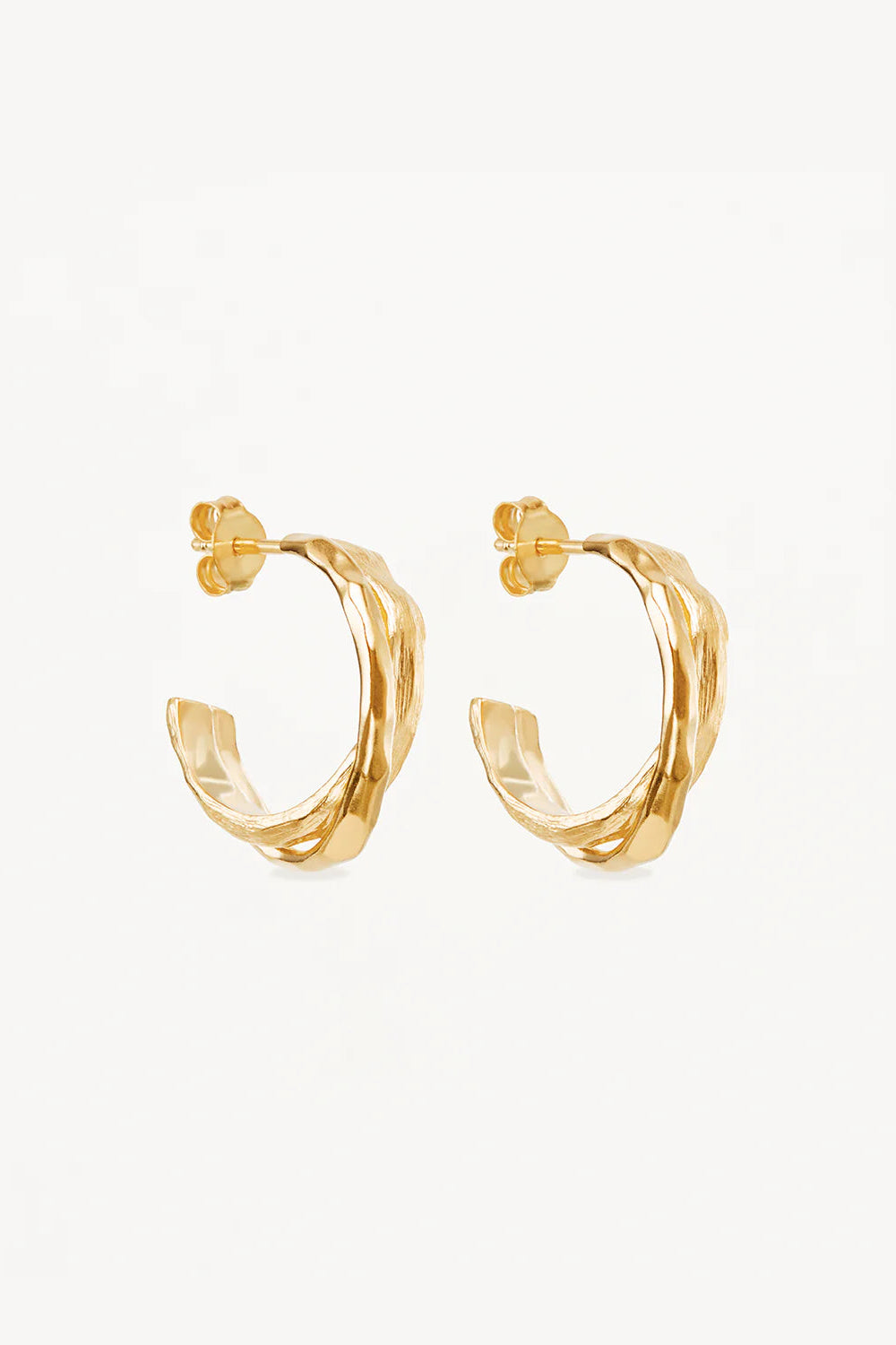 SHIELD HOOPS - 18KT VERMEIL GOLD