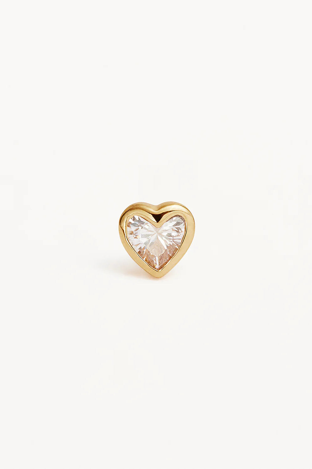 Radiant Heart Stud Earrings - 18k Gold Vermeil