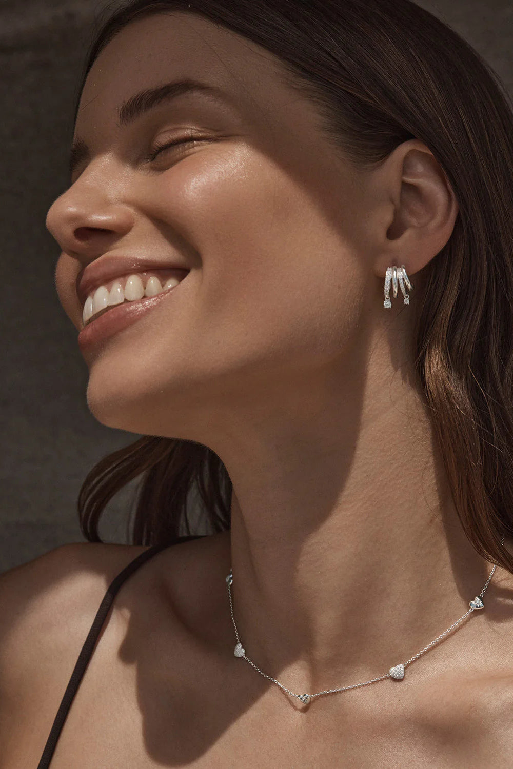 Sterling Silver With Every Breath Illusion Hoops