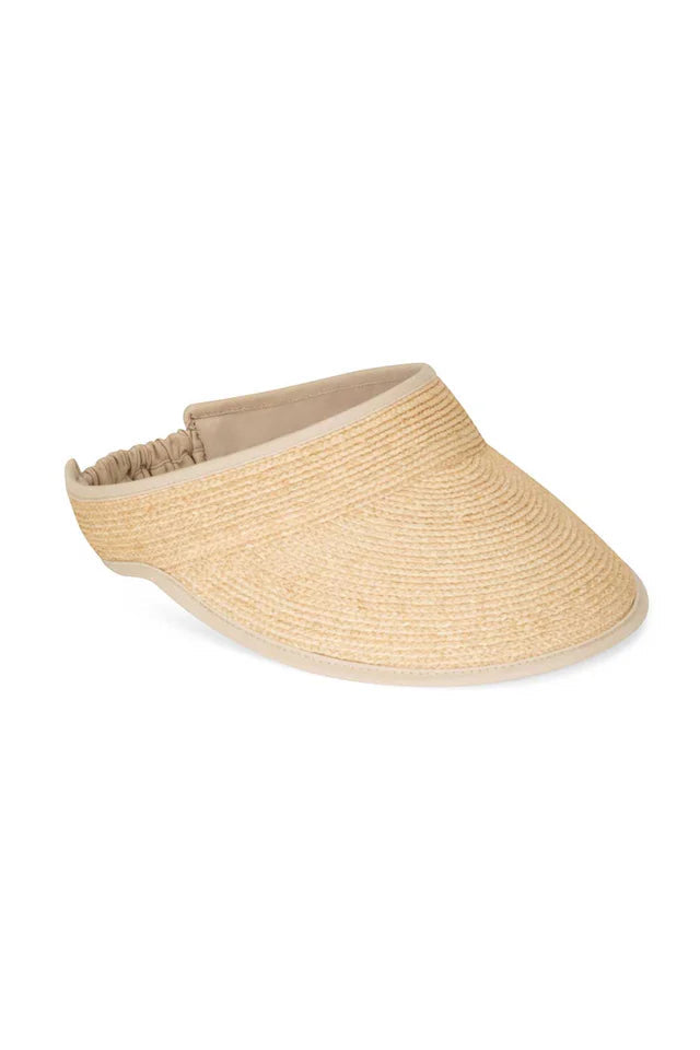 ELASTIC VISOR - RAFFIA