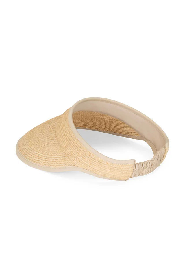 ELASTIC VISOR - RAFFIA