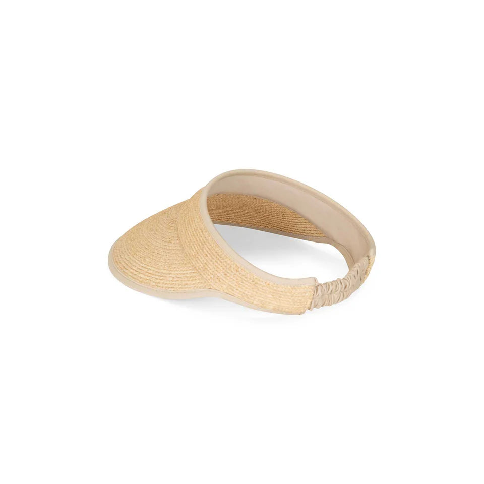 ELASTIC VISOR - RAFFIA