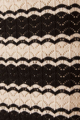 RAVELLO CROCHET RELAXED SHIRT - CREAM/ BLACK