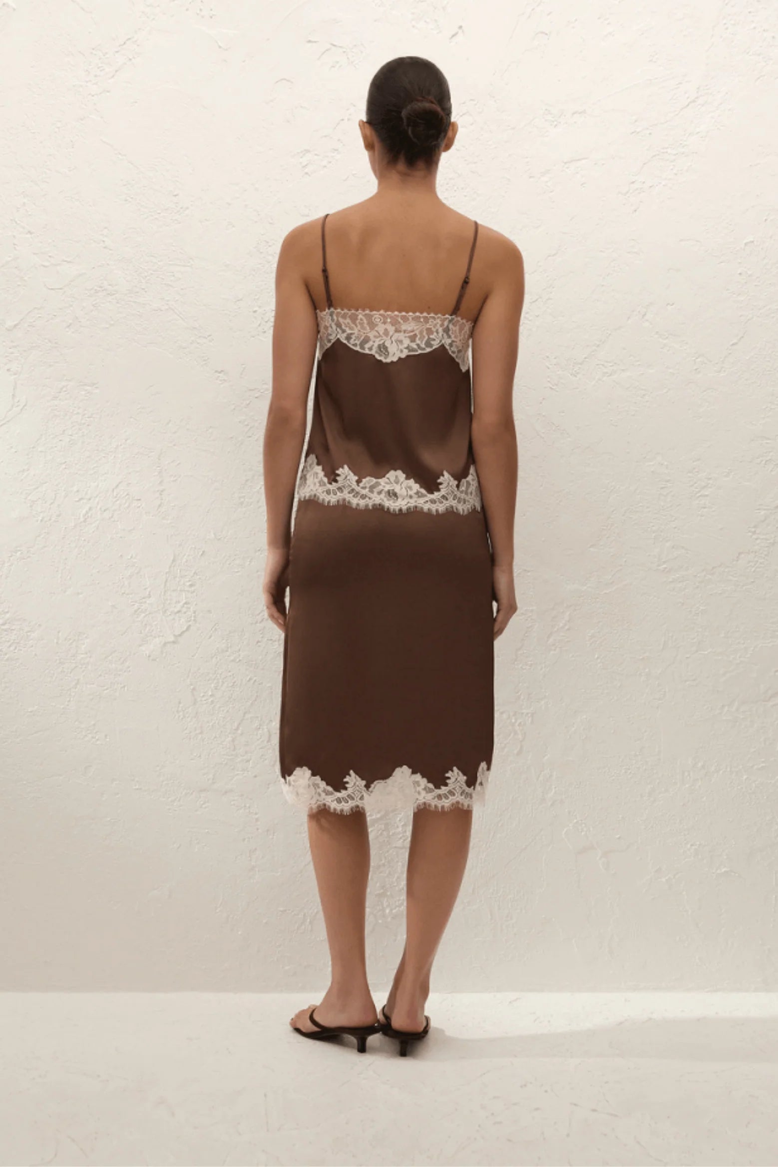 MARISOL SKIRT - Chocolate Lace