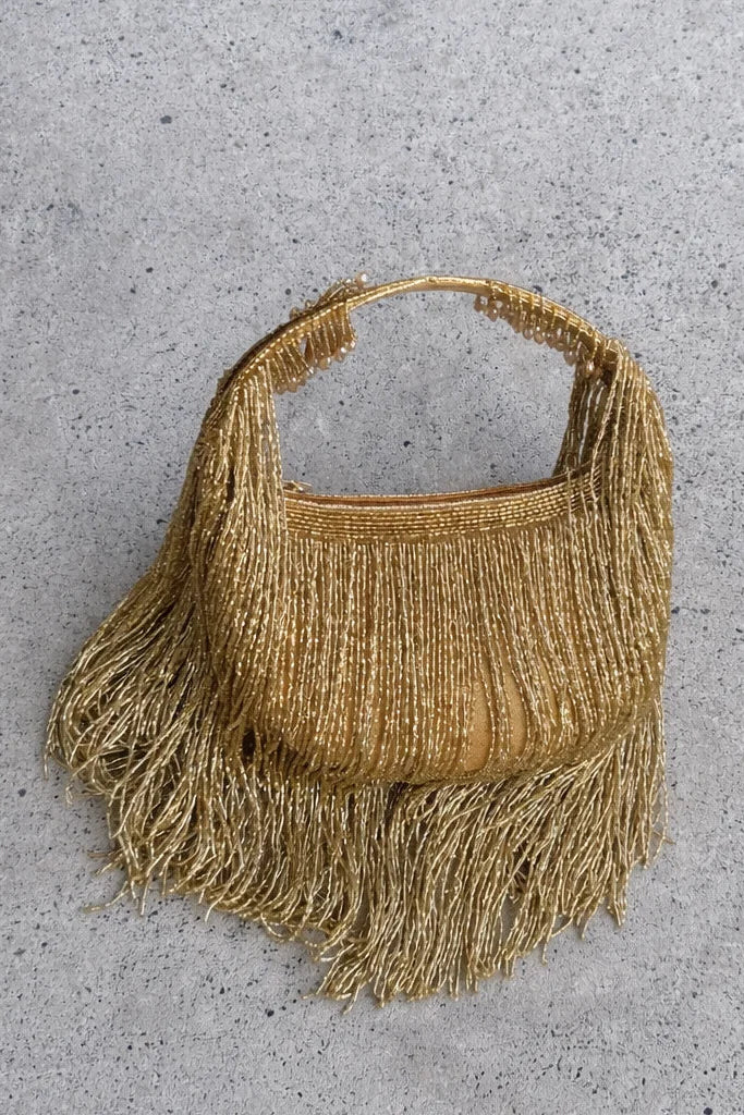 The Dolly Tassel Bag Gold