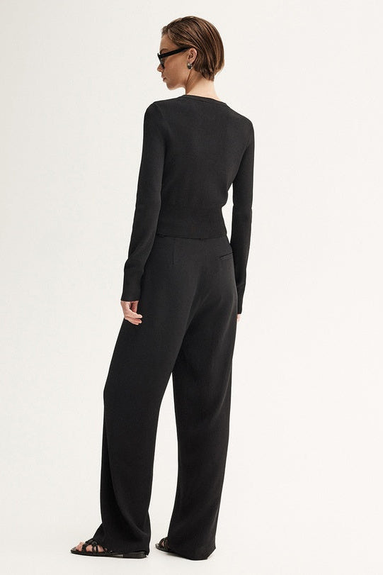Penny Knit Cardigan - Black