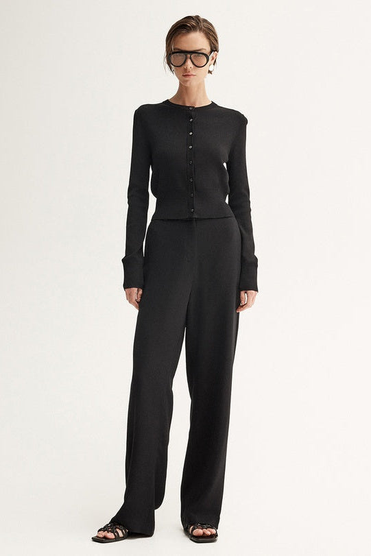 Penny Knit Cardigan - Black