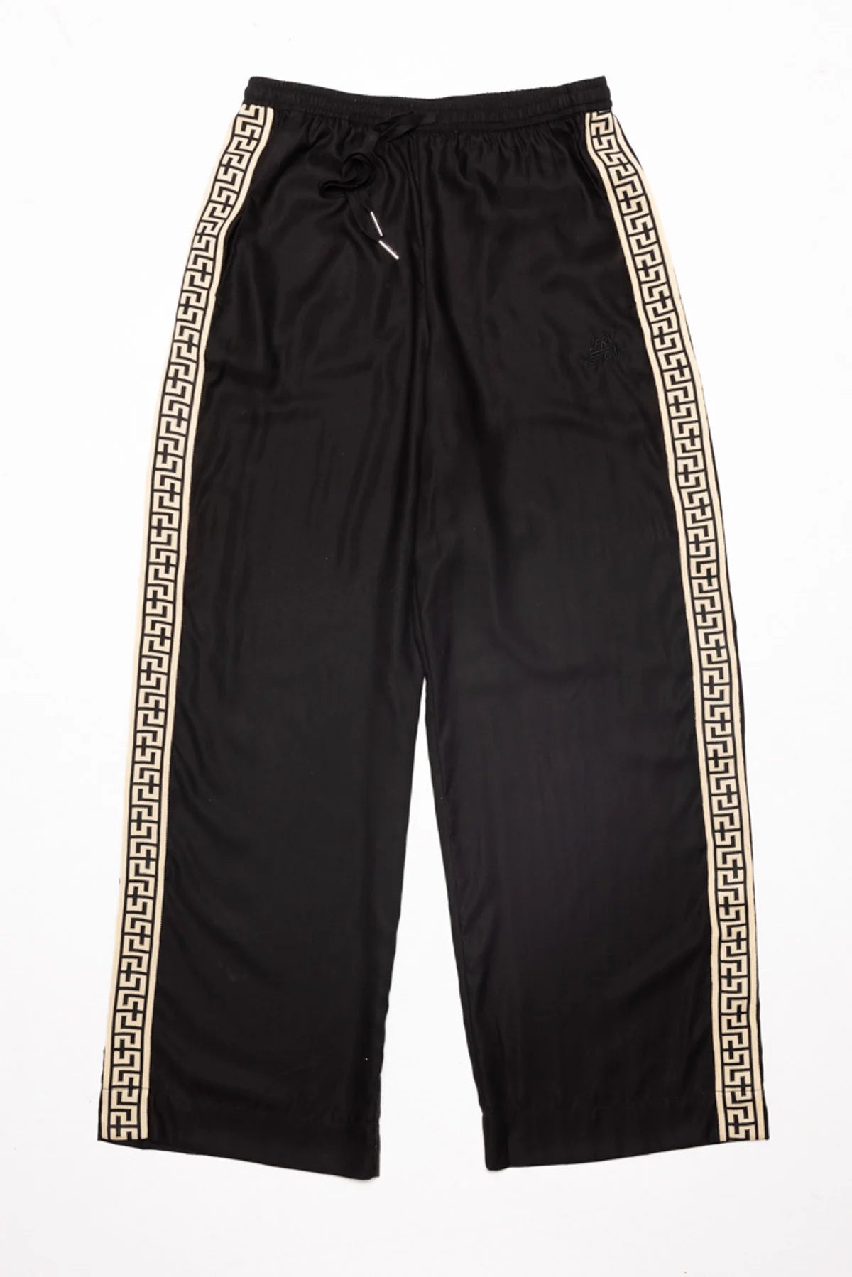 Geo Vacay Pants - Black Lyocell